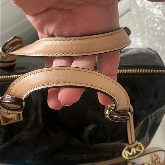 Michael Kors Black and Brown Satchel - Picture 10 of 12